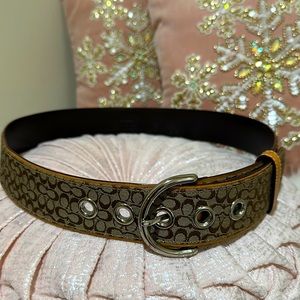 Vintage Coach Signature Leather Belt